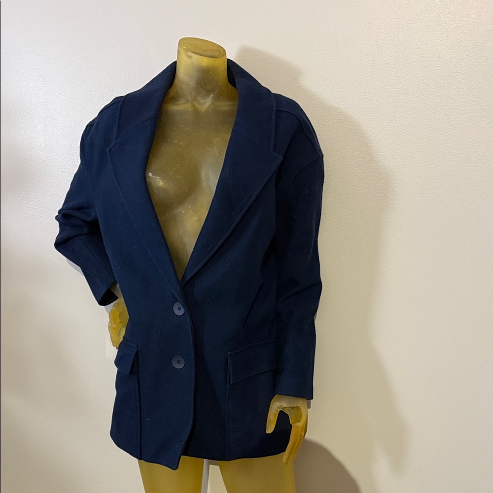 Marc by Marc Jacobs Navy Blue Overcoat